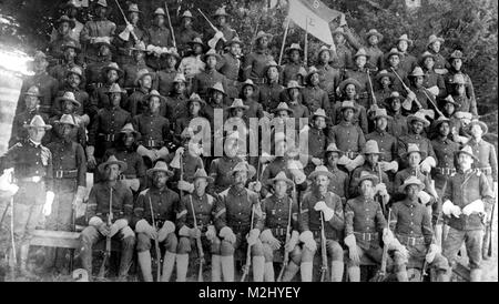 La guerre américano-philippine, Buffalo, Soldats de cavalerie 9e Banque D'Images