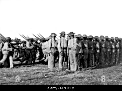 La guerre américano-philippine, Soldats buffalo, 1902 Banque D'Images