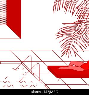 Résumé Contexte géométrique. Les formes et les lignes bleues. Vector illustration. Illustration de Vecteur