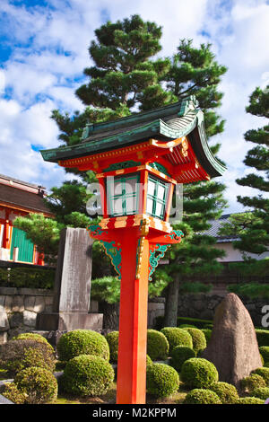 Lanterne Rouge japonaise dans le quartier de Gion, Kyoto, Japon. Banque D'Images