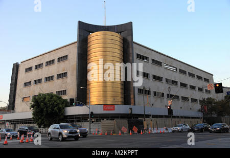 Ancien bâtiment de l'entreprise mai à Los Angeles, CA en rénovation en 2016 comme le nouveau Musée de l'Académie of Motion Pictures Banque D'Images