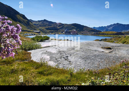 Lago della Piazza, Sasso San Gottardo Banque D'Images