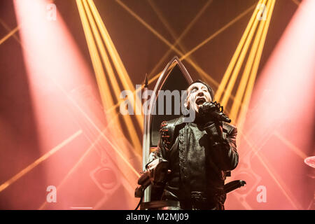 Marilyn Manson effectue au Hollywood Palladium de Los Angeles sur le ciel à l'Envers Tour 2018 Banque D'Images