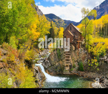 L'usine de cristal, Crystal River Jeep Tour, marbre, Colorado, USA Banque D'Images