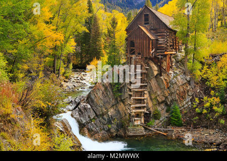 L'usine de cristal, Crystal River Jeep Tour, marbre, Colorado, USA Banque D'Images