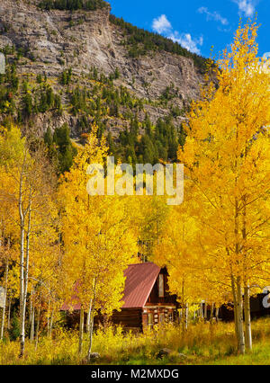 En cristal, Crystal River Jeep Tour, marbre, Colorado, USA Banque D'Images