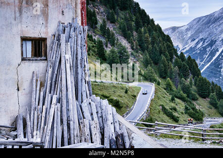 Cabane à passo dello Stelvio Banque D'Images