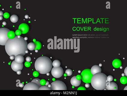 Brillant fond coloré boules. Relevant des sphères. Résumé Les friandises. Illustration de Vecteur
