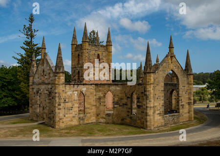 L'ancienne église à Port Arthur, Tasmanie, Australie Banque D'Images