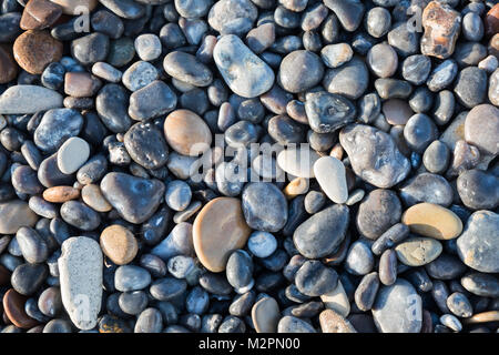 De petites pierres sur Helgoland Düne beach Banque D'Images