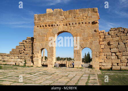 Ruines romaines de Sufetula (ou Sbeitla), Tunisie Banque D'Images