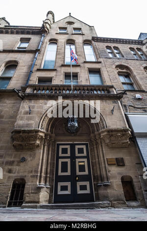 Le Club de Bradford, Pièce Hall Cour, Bradford, West Yorkshire. Banque D'Images