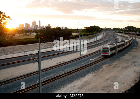 Train à Perth - Australie Banque D'Images