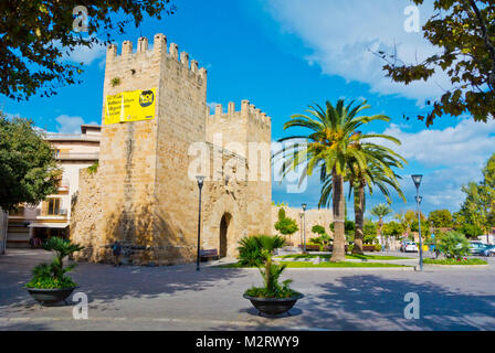 Placa Carles V, de la Porta del Moll, Alcudia, Majorque, Iles Baléares, Espagne Banque D'Images