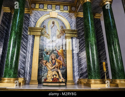 Kiev, Ukraine. 7 Février, 2018. Intérieur de la Cathédrale Saint Alexandre de Kiev. Dans la Cathédrale Saint Alexandre de Kiev, la célébration de la journée de Saint Maron a eu lieu. Maron était un 4ème siècle Christian Moine dans les montagnes du Taurus disciples qui, après sa mort, fondée en l'Église Maronite. hop Claudio Crédit : ZUMA Press, Inc./Alamy Live News Banque D'Images