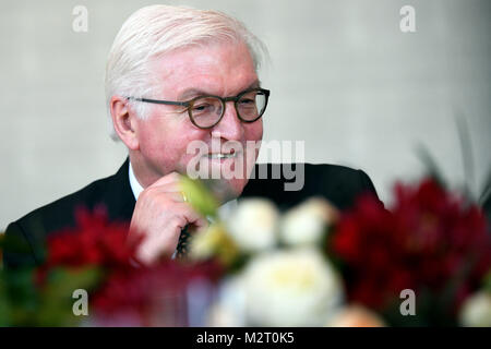 Tokyo, Japon. 07Th Feb 2018. Le Président allemand Steinmeier à déjeuner dans son hôtel à Tokyo, Japon, 07 février 2018. Credit : Maurizio Gambarini/dpa/Alamy Live News Banque D'Images