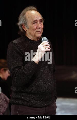 Joan Manuel Serrat Mediterraneo da capo gira, Joan Manuel Serrat, Joan Manuel Serrat présente 'Mediterraneo da Capo' de Madrid 08/02/2018 CordonPress/EP888 Banque D'Images