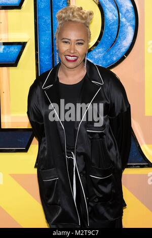 Londres, Royaume-Uni. 8 Février, 2018. Emeli Sande assiste à la panthère noire Première européenne - London, UK (08/02/2018) | dans le monde entier : dpa Crédit photo alliance/Alamy Live News Banque D'Images