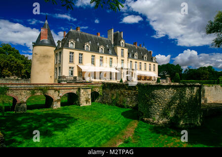 Le château d''Augerville, Hotel, Spa and Golf Club, près de Fontainebleau, France. Banque D'Images