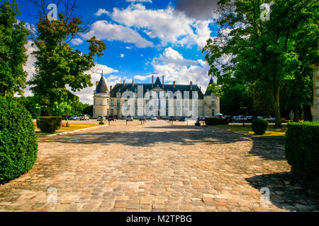 Le château d''Augerville, Hotel, Spa and Golf Club, près de Fontainebleau, France. Banque D'Images