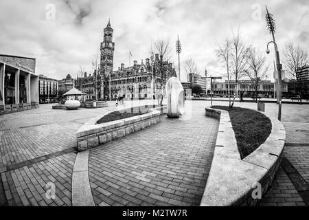 L'Hôtel de ville et de la ville, Bradford, West Yorkshire, Angleterre Banque D'Images