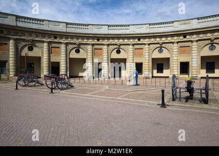 La Suède, Stockholm, garde dans le palais de la cour intérieure du palais royal Banque D'Images