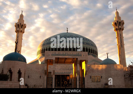 Le Roi Abdullah Mosque Amman, Jordanie Banque D'Images