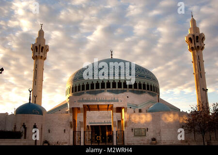 Le Roi Abdullah Mosque Amman, Jordanie Banque D'Images