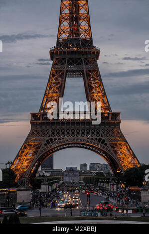 La tour Eiffel, Paris Banque D'Images
