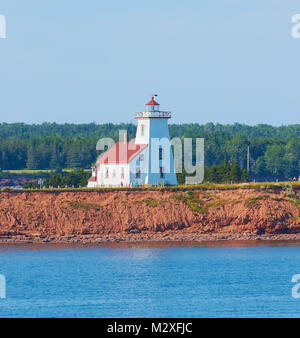 Phare de Wood Islands (1876), Wood Islands, Prince Edward Island (PEI), Canada. Aujourd'hui, le phare est un musée. Banque D'Images