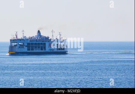 Northumberland Ferries MV Holiday Island un du traversier roulier à traverser le détroit de Northumberland, au Canada. Banque D'Images