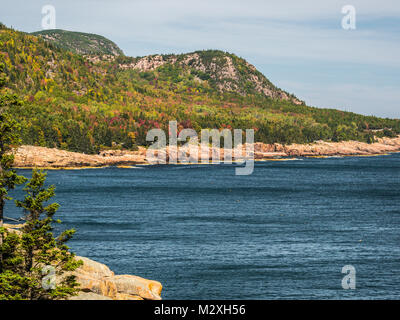 Rivage rocheux np acadia maine Banque D'Images