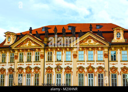 Prague, République tchèque - 31 décembre 2017 : Narodni galerie Banque D'Images