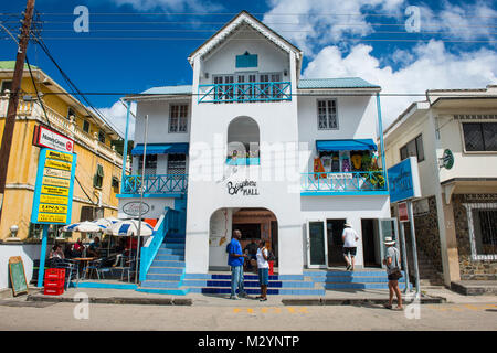 Scène de rue à Port Elizabeth, Bequia, St Vincent et les Grenadines, Caraïbes Banque D'Images