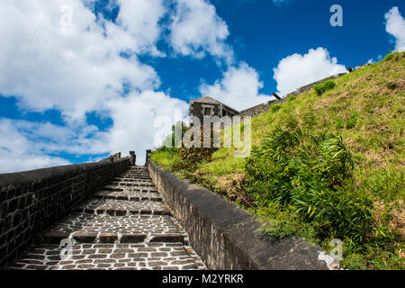 Patrimoine mondial de l'Unesco, la forteresse de Brimstone Hill Saint-Kitts et Nevis, Caraïbes Banque D'Images