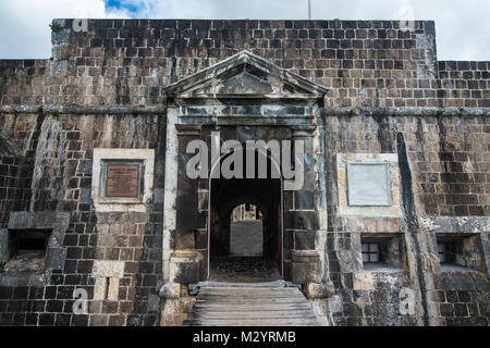 Patrimoine mondial de l'Unesco, la forteresse de Brimstone Hill Saint-Kitts et Nevis, Caraïbes Banque D'Images