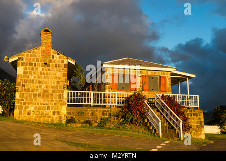 Patrimoine mondial de l'Unesco, la forteresse de Brimstone Hill Saint-Kitts et Nevis, Caraïbes Banque D'Images