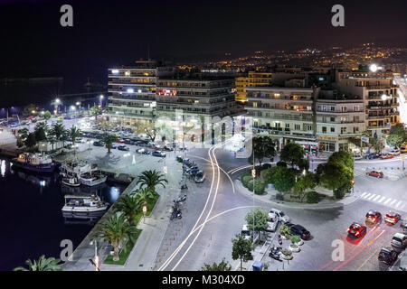 Amazing night photo de Kavala, Macédoine orientale et Thrace, Grèce Banque D'Images