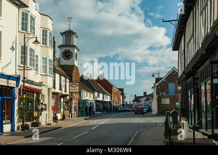 High Street à Worthing, West Sussex, Angleterre. Banque D'Images