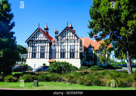 Rotorua Musée d'art et d'histoire, Rotorua, île du Nord, Nouvelle-Zélande Banque D'Images