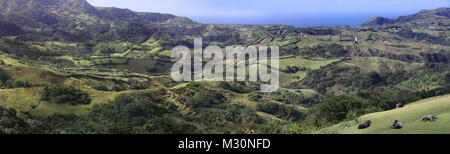 Marlboro Hills, l'île de Batan, Batanes, Philippines, Asie Banque D'Images