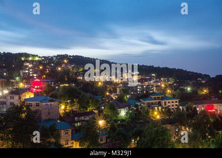 Vue de nuit sur le mont lu dans le Jiangxi, Jiujiang Banque D'Images