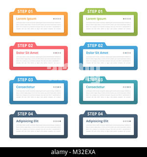 Ensemble d'éléments d'infographie avec les nombres, icônes de la ligne et de la place pour votre texte, peut être utilisé comme le workflow, processus, étapes ou options, vector eps10 illustr Banque D'Images