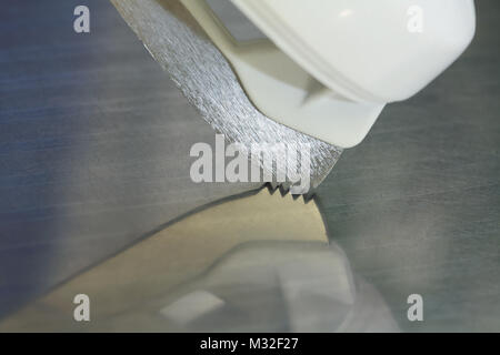 Des patins à glace des dents pointues, concept mouvement, vitesse, course Banque D'Images