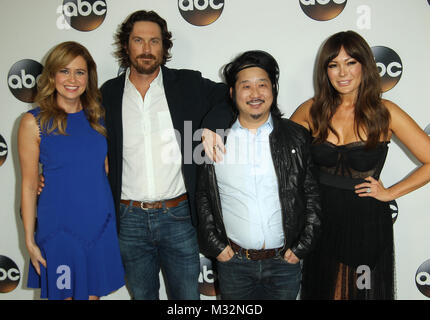 ABC Disney TCA Hiver 2018 tenue à l'hôtel Langham Huntington Hotel à Pasadena, en Californie. Comprend : Jenna Fisher, Oliver Hudson, Bobby Lee, Lindsay : où : Los Angeles, California, United States Quand : 09 Jan 2018 Credit : Adriana Barraza M./WENN.com Banque D'Images