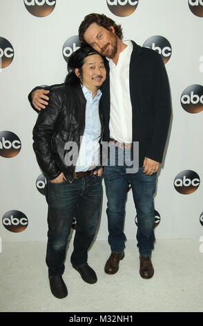 ABC Disney TCA Hiver 2018 tenue à l'hôtel Langham Huntington Hotel à Pasadena, en Californie. Avec : Bobby Lee, Oliver Hudson Où : Los Angeles, California, United States Quand : 09 Jan 2018 Credit : Adriana Barraza M./WENN.com Banque D'Images