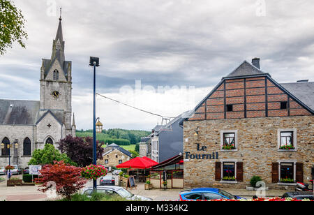 Avis sur le fournil village du livre dans les Ardennes Banque D'Images