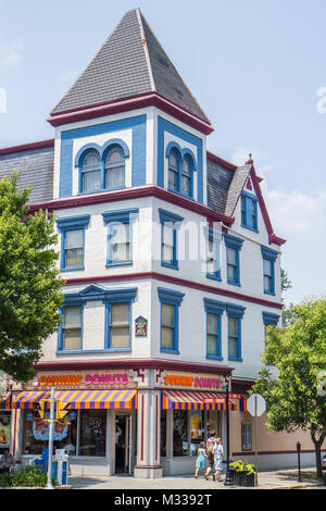 Pennsylvania,PA,Northeastern,Easton,Northampton Street,quartier historique,Detwiller House,bâtiment,architecture de renouveau éclectique,toit incliné,preservat Banque D'Images