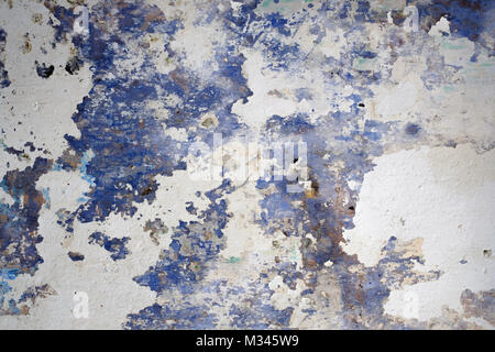 Belle Abstract Grunge Bleu Marine décoratif Mur Blanc Arrière-plan. Banque D'Images