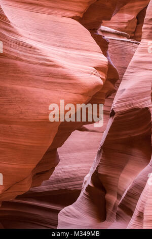 Antelope Canyon X rock formation détails. L'Utah, USA. Août 2017. Banque D'Images